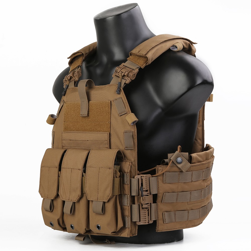 EMERSONGEAR QUICK DETACH PLATE CARRIER COYOTE BROWN (EM7405CB) | Jolly ...