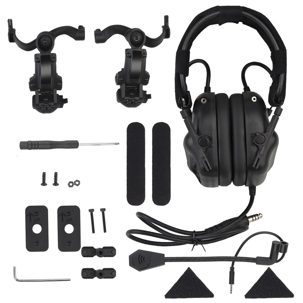 WOSPORT COMMUNICATION HEADSET GEN. 5 WITH SOUND PICKUP AND NOISE REDUCTION BLACK (WO-HD19)