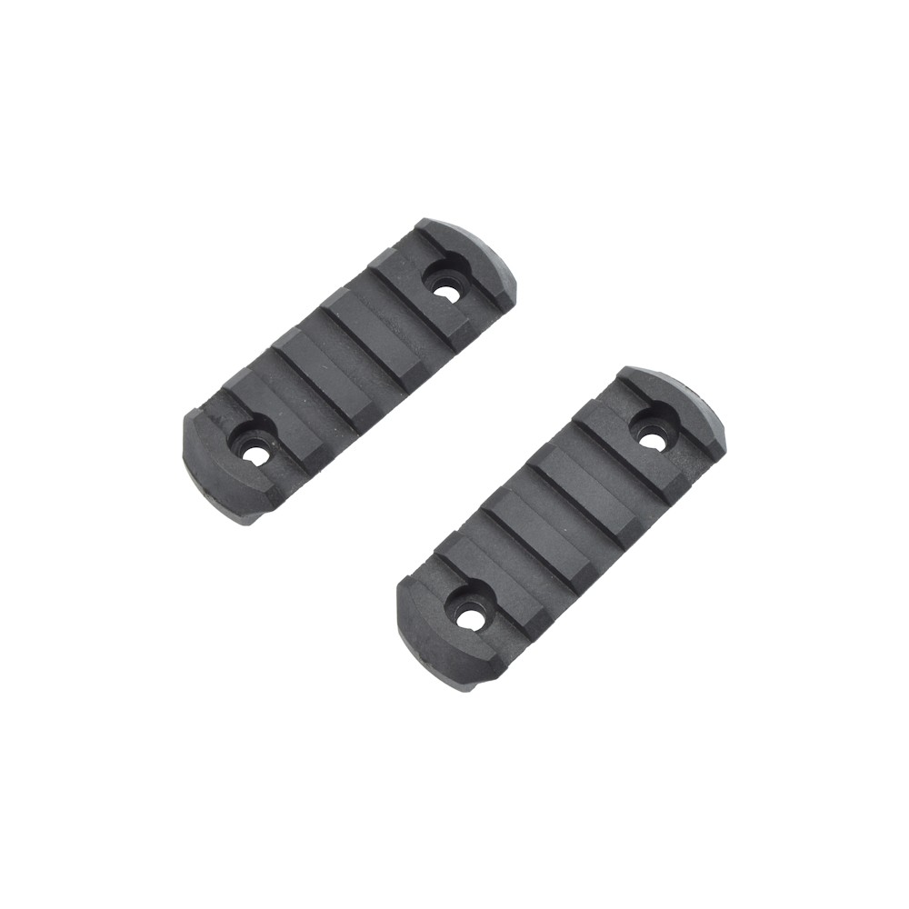 CLASSIC ARMY 5 SLOT STANDARD 20mm POLYMER RAILS BLACK (A656P-5)