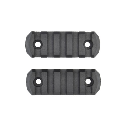 CLASSIC ARMY 5 SLOT STANDARD 20mm POLYMER RAILS BLACK (A656P-5)