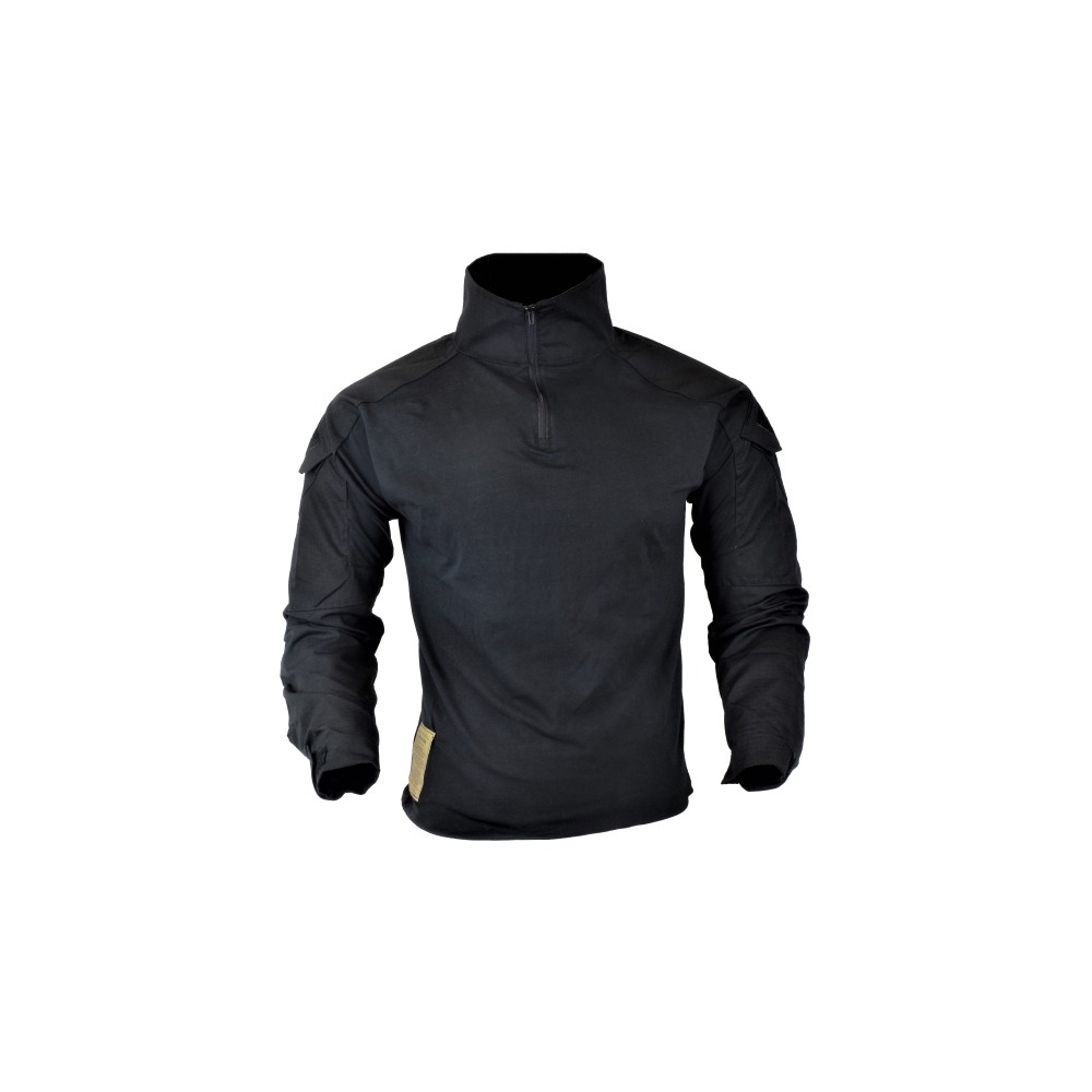 JS-TACTICAL COMBAT SHIRT JS-WARRIOR BLACK MEDIUM (JSWAR-MG-BK-M)