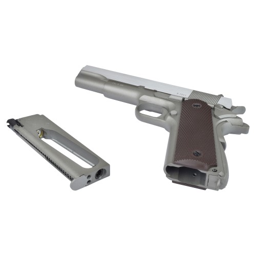 KWC BLOWBACK CO2 PISTOL 1911 TACTICAL SERIES SILVER (KW-1911TACS)