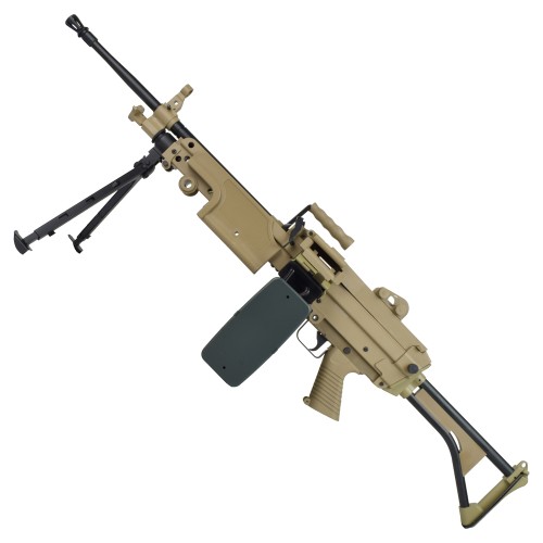 A&K ELECTRIC RIFLE M249-MK1 POLYMER VERSION DARK EARTH (M249-MK1PT)