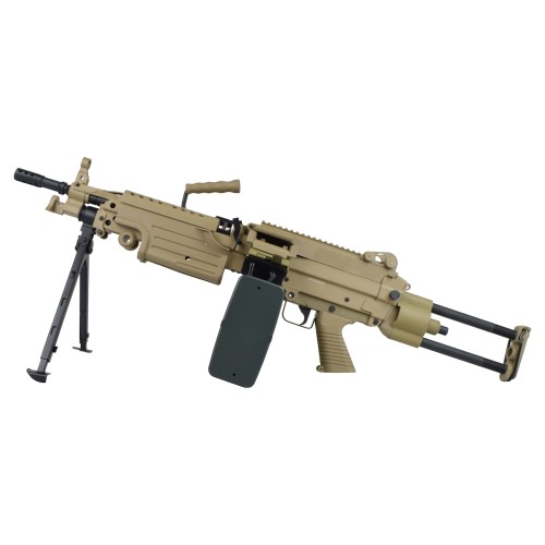 A&K ELECTRIC RIFLE M249 PARA POLYMER VERSION DARK EARTH (M249-PARAPT)