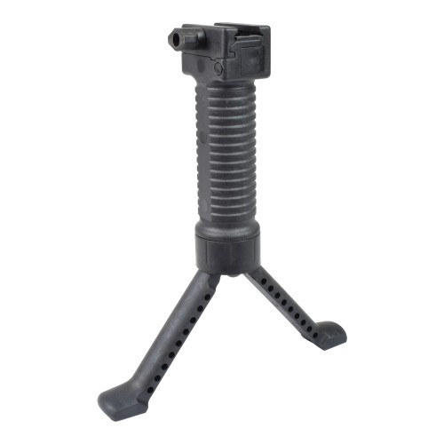 BATTLEAXE GRIP WITH EXTENSIBLE BIPOD BLACK (01)