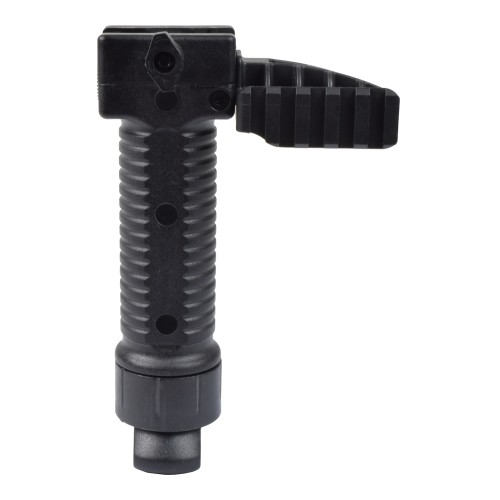 BATTLEAXE GRIP WITH EXTENSIBLE BIPOD AND RAIL FOR ACCESSORIES BLACK (02D)