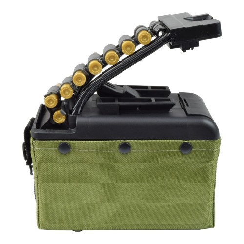 BATTLEAXE ELECTRIC MAGAZINE 2000 ROUNDS FOR MK46 MINIMI OLIVE DRAB (MINIMI DRUM OD)