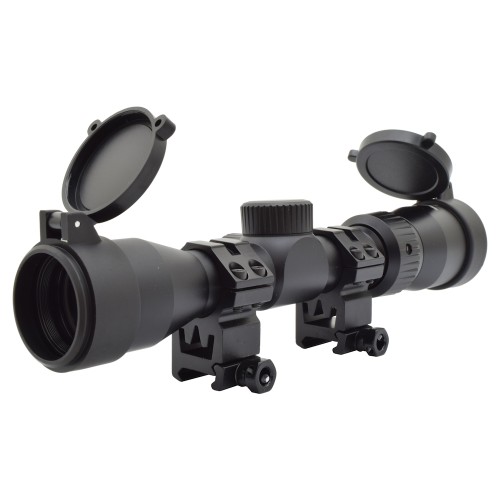 JS-TACTICAL LONG EYE RELIEF RIFLE SCOPE 2x-7X ZOOM 32mm LENS BLACK (JS-2-7X32)