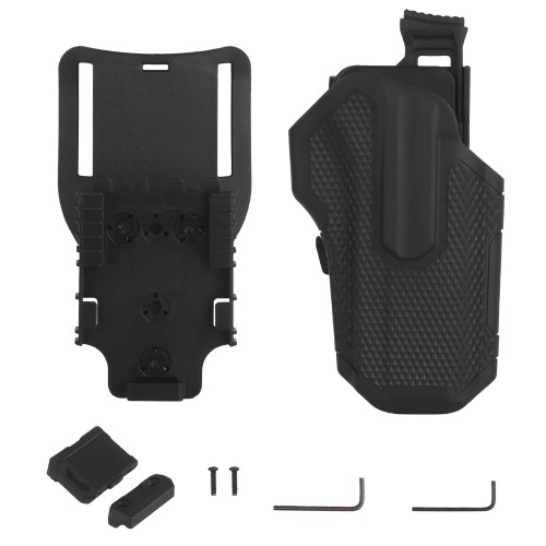 WOSPORT UNIVERSAL HARDCASE BELT HOLSTER BLACK (WO-GB84B)