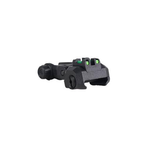 G&G DUAL PROFILE FLIP-UP FIBER OPTIC SIGHTS BLACK (G03261)