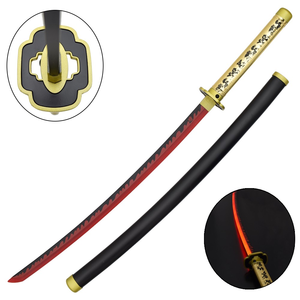 KATANA ORNAMENTALE CON ILLUMINAZIONE LED (ZS672GD)