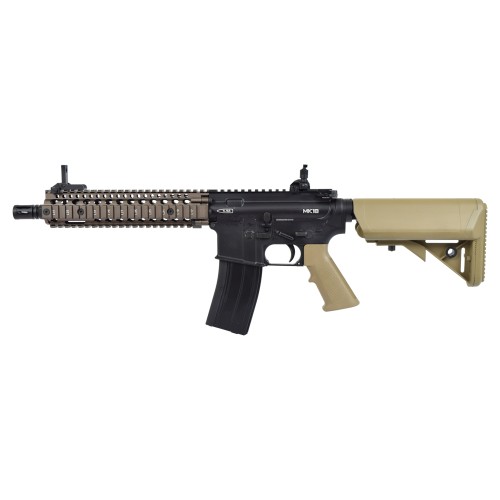 GOLDEN EAGLE GAS RIFLE DANIEL DEFENSE MK18 TWO-TONE BLACK/TAN (GE-6593MT)