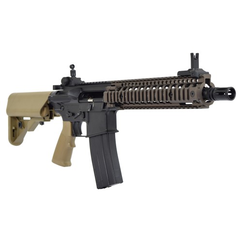 GOLDEN EAGLE GAS RIFLE DANIEL DEFENSE MK18 TWO-TONE BLACK/TAN (GE-6593MT)