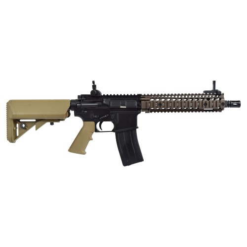 GOLDEN EAGLE GAS RIFLE DANIEL DEFENSE MK18 TWO-TONE BLACK/TAN (GE-6593MT)