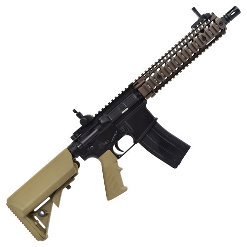 GOLDEN EAGLE GAS RIFLE DANIEL DEFENSE MK18 TWO-TONE BLACK/TAN (GE-6593MT)