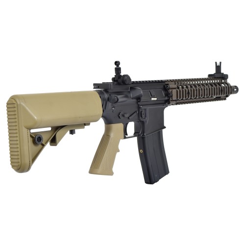 GOLDEN EAGLE GAS RIFLE DANIEL DEFENSE MK18 TWO-TONE BLACK/TAN (GE-6593MT)