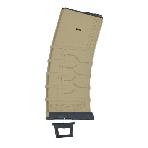 HFC HI-CAP 300 ROUNDS POLYMER FLASH MAGAZINE FOR M4 SERIES DARK EARTH (HB 201MZ)