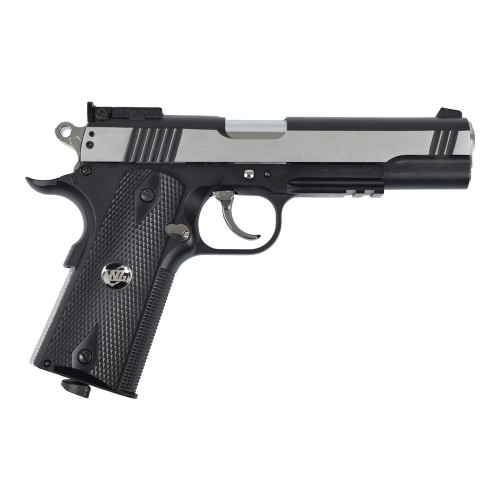 WIN GUN CO2 POWERED BLOWBACK PISTOL BLACK/SILVER (C 601BC)