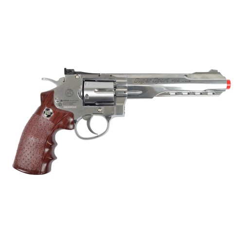 WIN GUN CO2 REVOLVER 6" SILVER (C 702S)