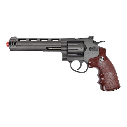 WIN GUN CO2 REVOLVER 6" BLACK (C 704)