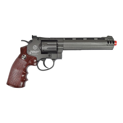 WIN GUN CO2 REVOLVER 6" BLACK (C 704)