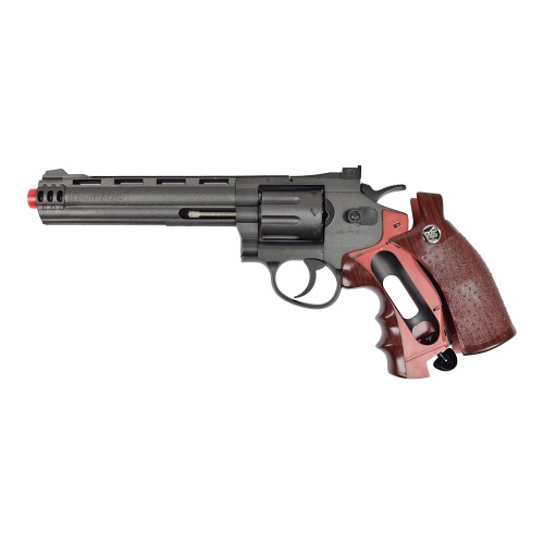 WIN GUN CO2 REVOLVER 6" BLACK (C 704)