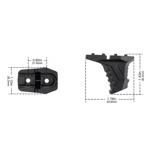 MP HAND STOP PER SISTEMI MLOK NERO (MP1011-B)