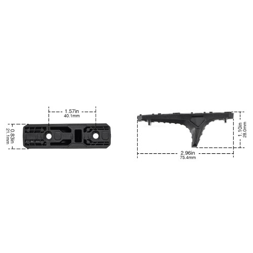 MP HAND STOP FOR MLOK SYSTEMS BLACK (MP1012-B)