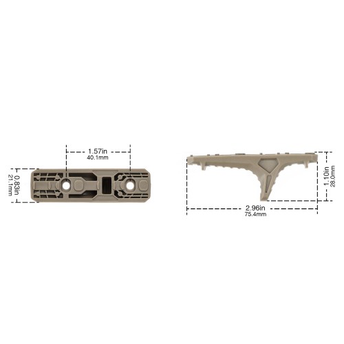 MP HAND STOP FOR MLOK SYSTEMS DARK EARTH (MP1012-T)