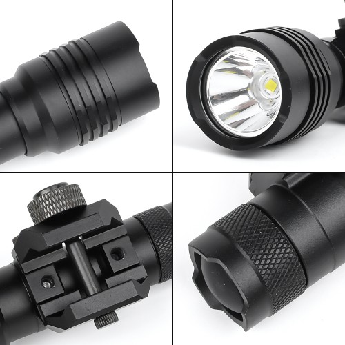 WADSN TORCIA TATTICA LED 500 LUMEN NERO (WD4101-B)