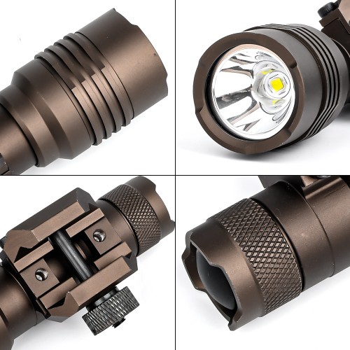 WADSN TACTICAL LED FLASHLIGHT 500 LUMEN DARK EARTH (WD4101-T)