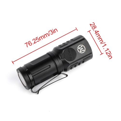 WADSN MINI LED FLASHLIGHT BLACK (WEX682-B)